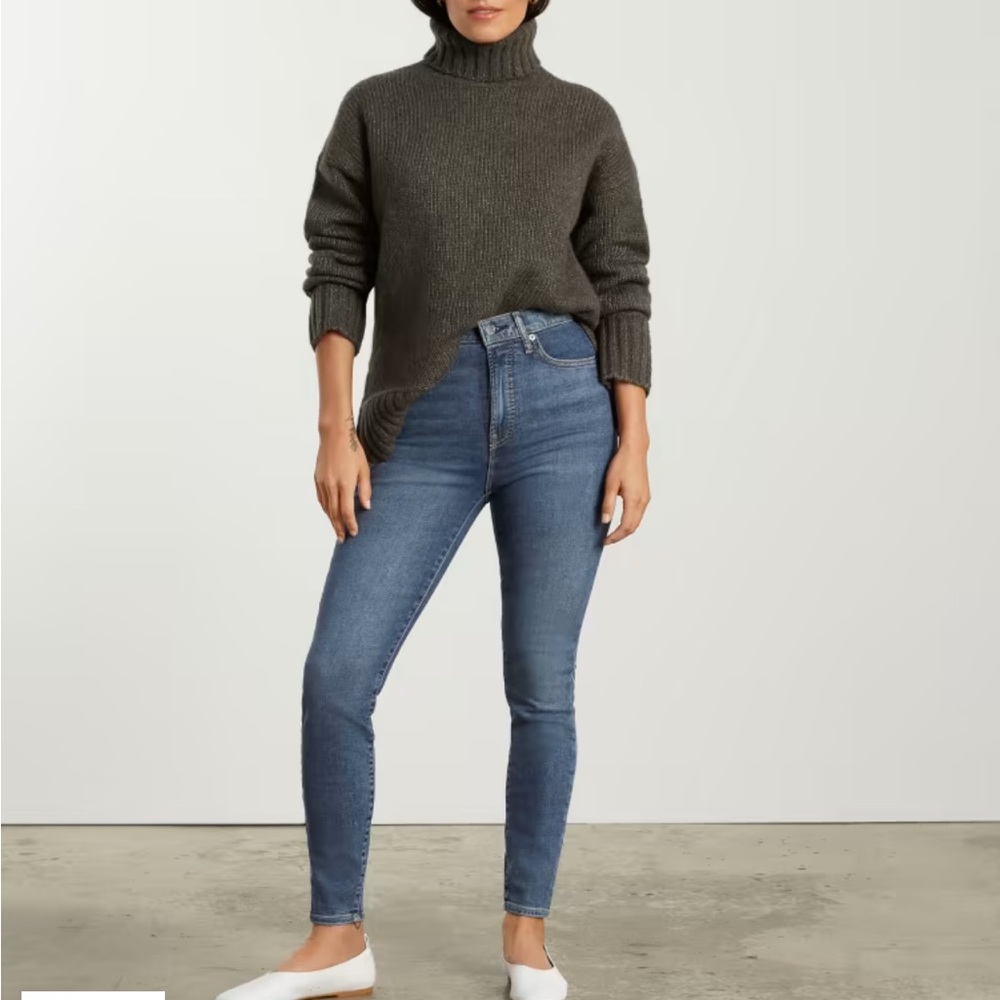 Everlane the Way High Skinny Jean, authentic blue, size 28